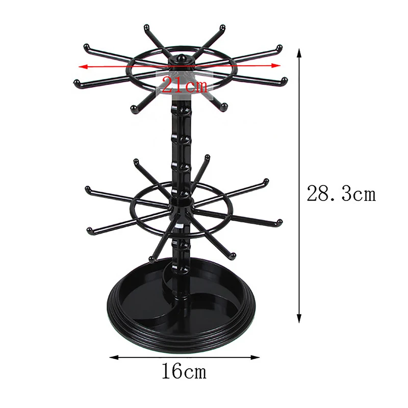 Rotatable Display Stud Earrings Holder Jewellery Rack Storage Small Shelf Plastic Stand For Earrings Pendants Bracelets Jewelry