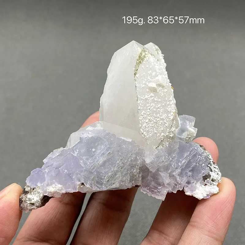 100% Natural China Hunan Yaogangxian Fluorite Crystal Rough Stone Quartz Mineral Healing Crystal