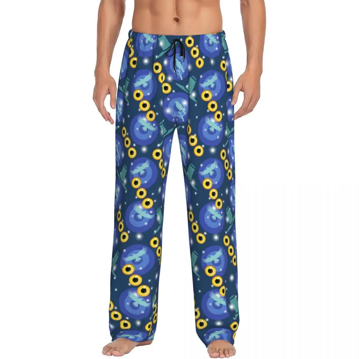 

Custom Kpop Hunter Demons Pajama Pants Sleepwear Men Elastic Waistband Derpy Sleep Lounge Bottoms with Pockets