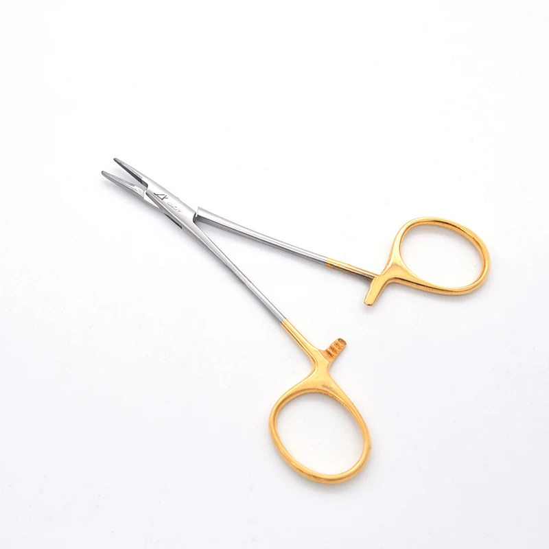 

5 In Suturing Plastic Surgery Needle Holder with Scissors