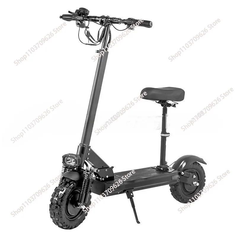 11 inch electric scooter foldable 48V electric scooter adult dual motor front and rear shock absorber