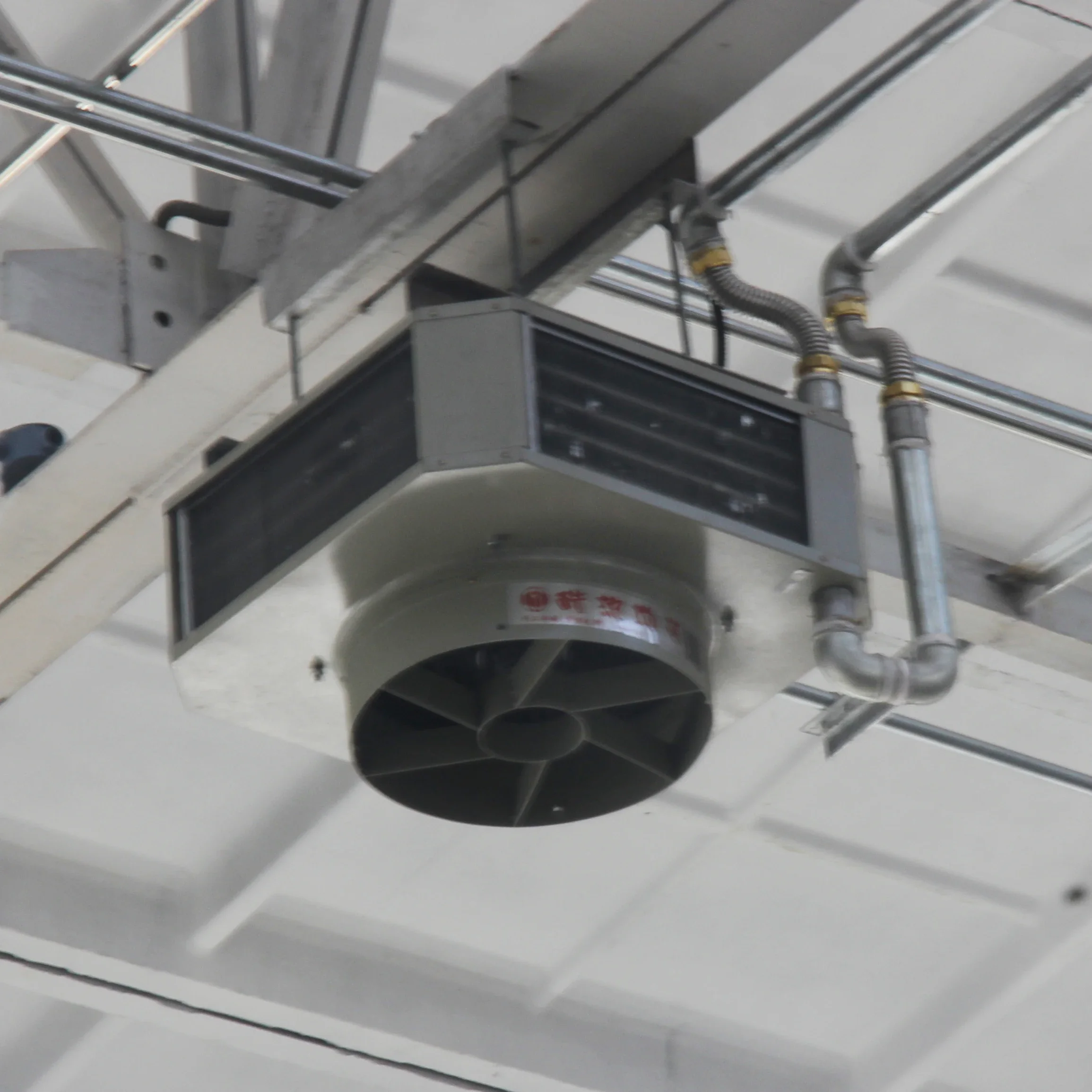 

18KW 62000BTU warehouse station workshop heating angle adjus air supply suspended hot water unit heater fan heater