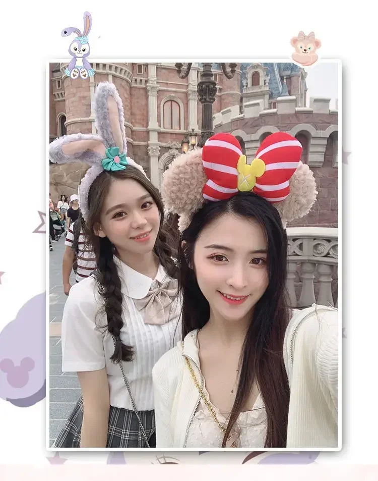 Disney LinaBell Headband Ear Headband For Adults Mickey Mouse Ears Headwear StellaLou Hairband Women ShellieMay Hair Accessories