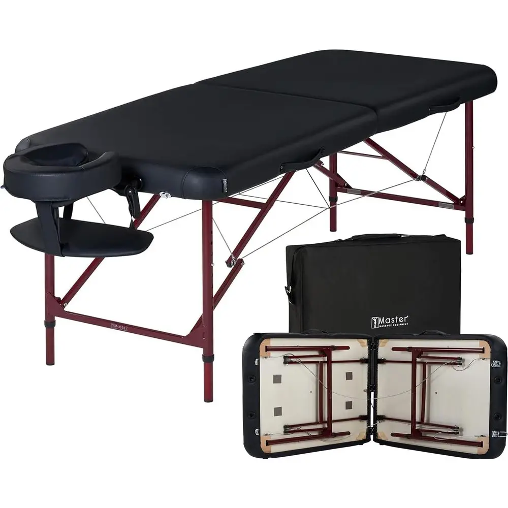 

Portable 28 Lightweight Massage Table with Memory Foam Cushioning - Ideal for Tattoos and Spa Treatments