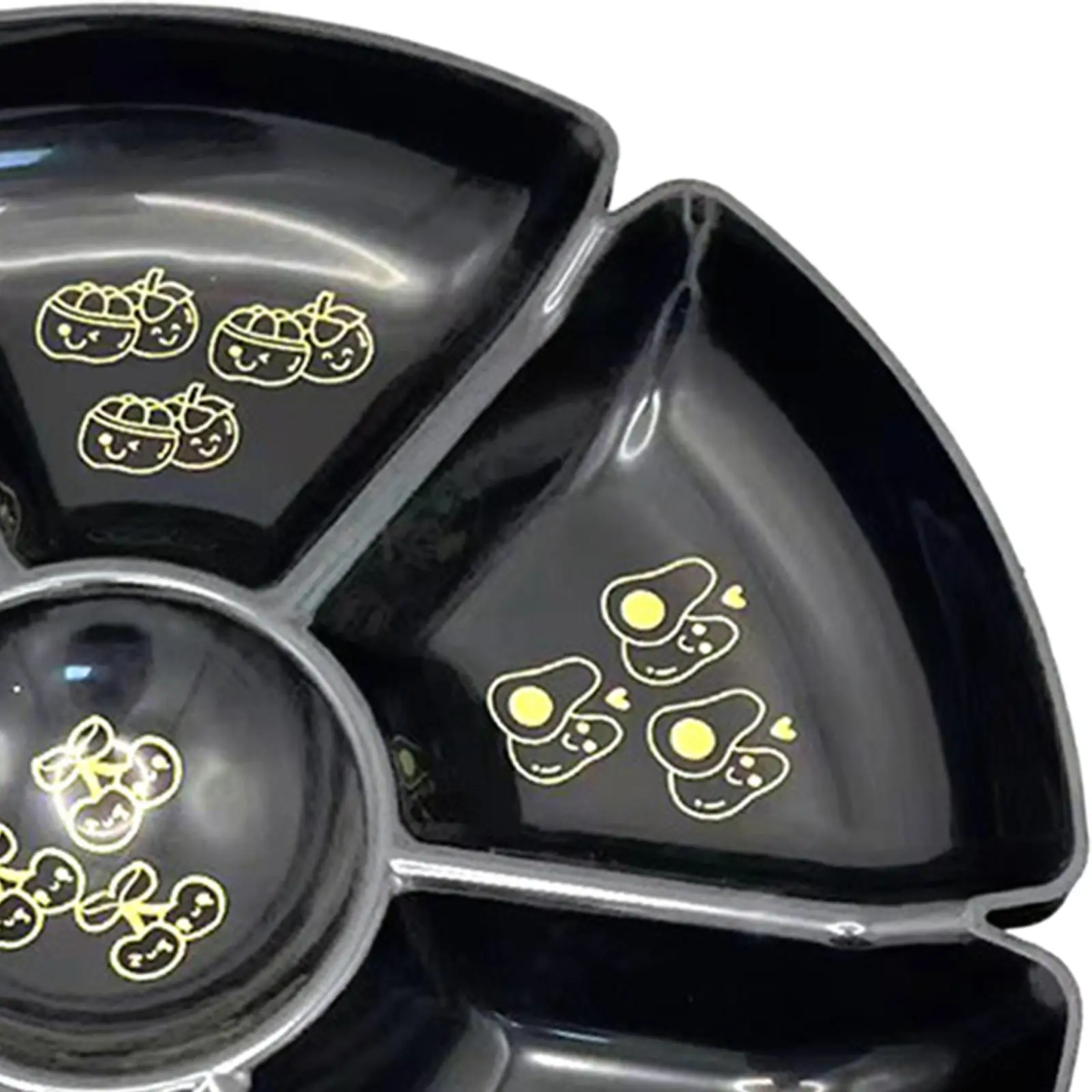 صينية تقديم وجبات خفيفة مقسمة ، أطباق مكسرات غير قابلة للكسر ، أطباق رقاقة وتراجع