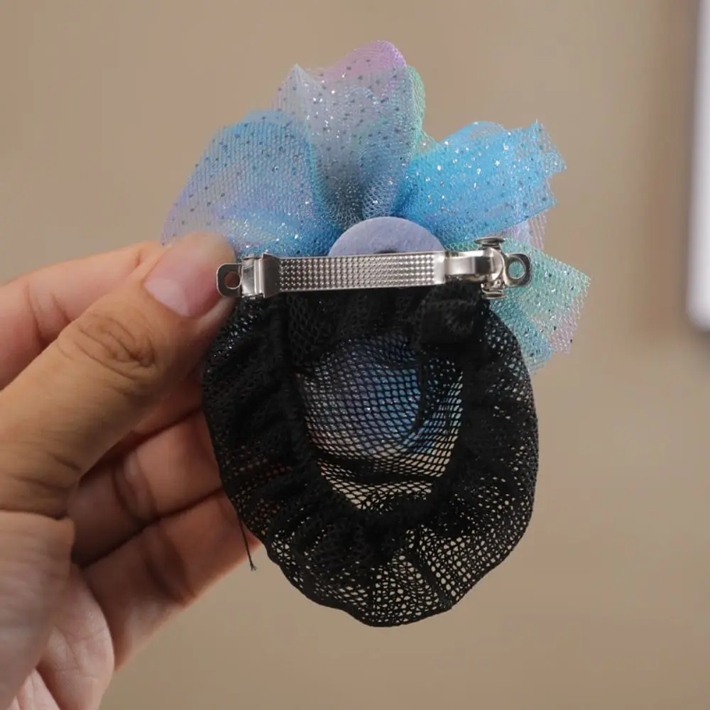 Accesorios para el cabello, redecilla de malla, Clip de resorte, redes para el cabello, estrellas, estrellas, pinzas para el cabello de princesa coloridas invisibles para niños