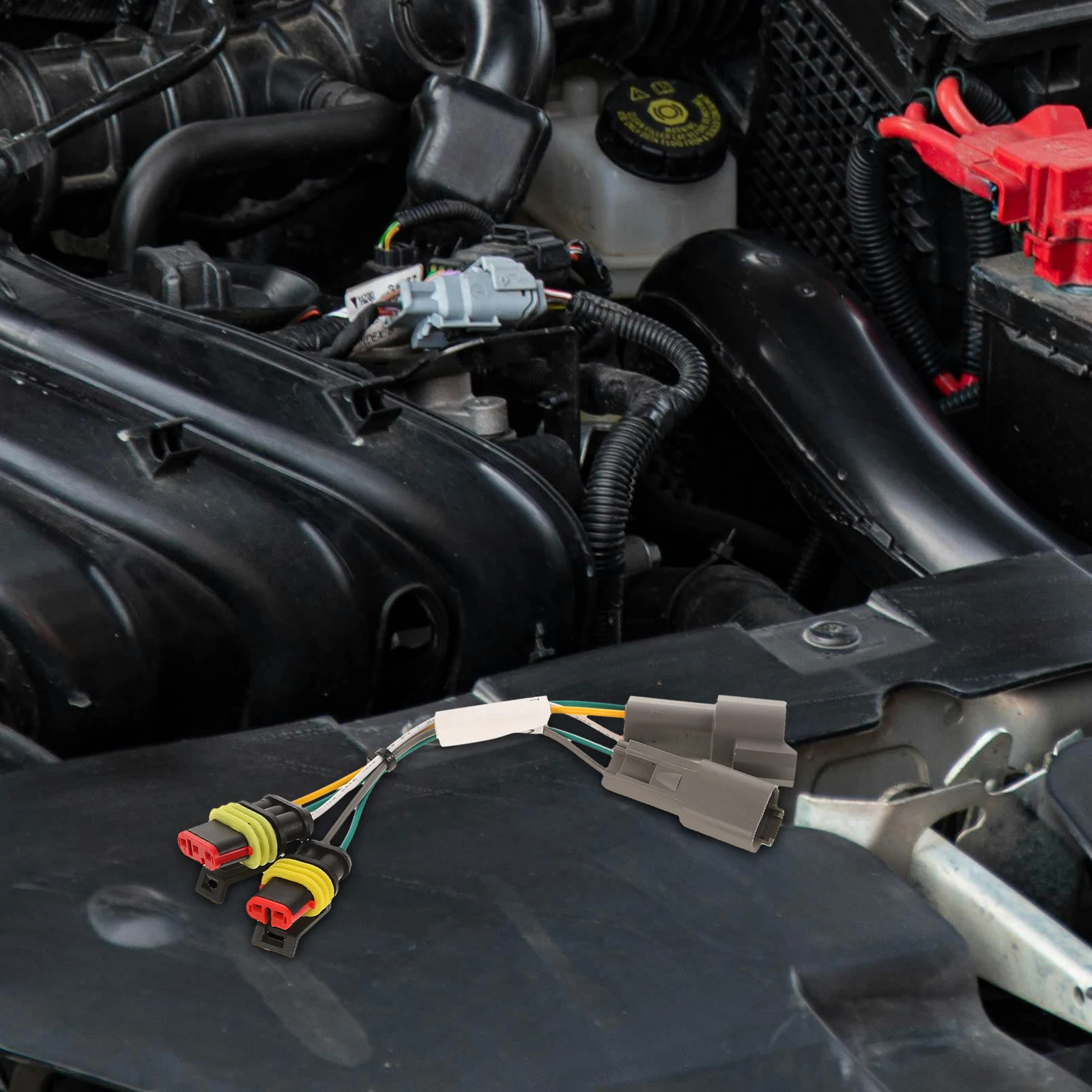 

Voltage Divider Cable for Golf Cart Heavy Duty Adapter Replacement Stable Power Output No Tools Needed Easy Installation