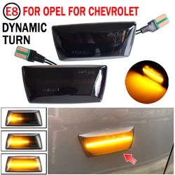 Opel Insignia Astra H Corsa D Zafira B Chevrolet Cruze Led 다이나믹 사이드 마커 턴 시그널 라이트 순차 깜박임 램프