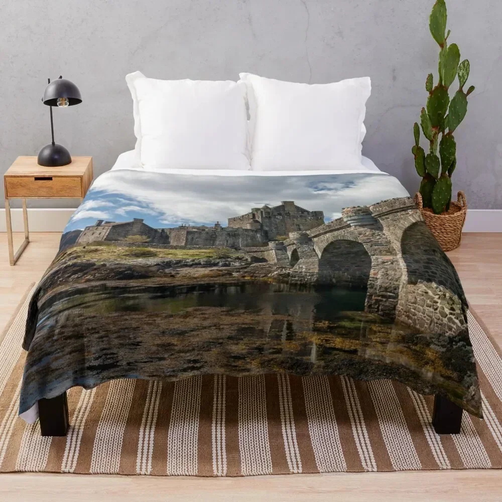 

Eilean Donan Castle and Bridge Loch Duich Scotland Throw Blanket