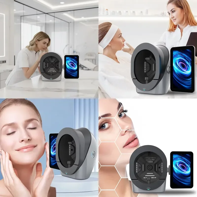 AI Smart Face Scanner Skin Analyzer with Report Printing Function for Facial Skin Analysis