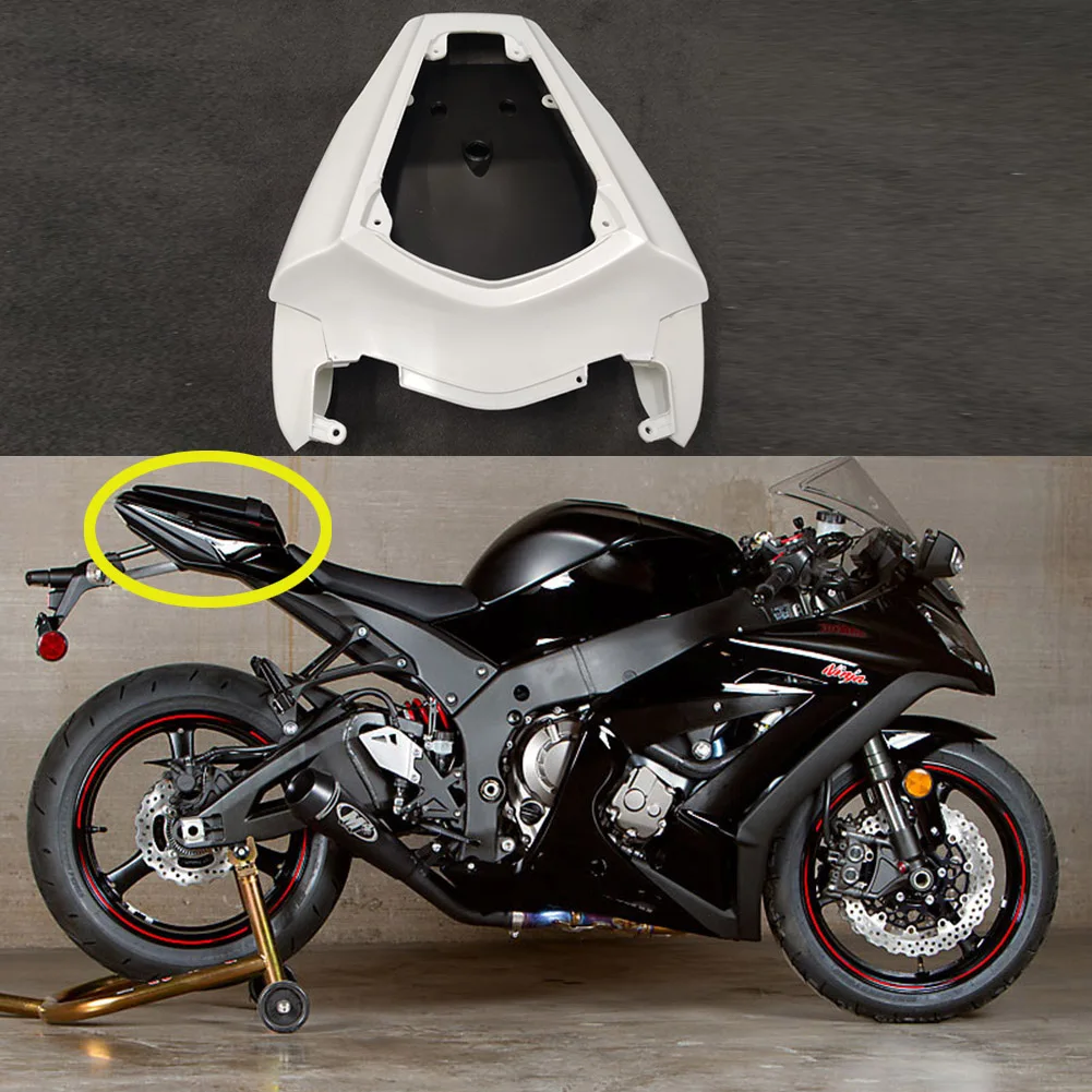 

Unpainted White Tail Rear Fairing Cowl For Kawasaki Ninja ZX10R 2011 2012 2013 2014 2015