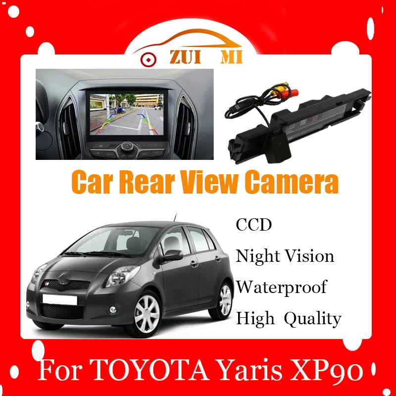 

Car Reverse Rear View Camera License Plate Light For TOYOTA Yaris XP90 Hatchback Night Vision Waterproof Backup Parking Camera