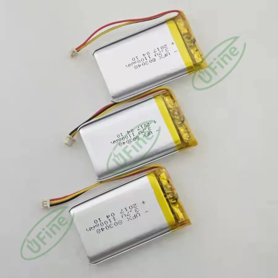 buy more will cheap  ufx803048 3.7V 1100mah sensing doorbell intelligent camera battery with protective board toy LED