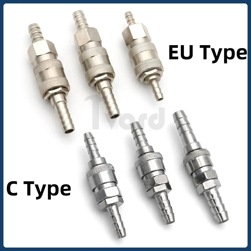 6 8 10mm Hose Pneumatic Fitting European Standard EU Japan C Type Quick Release Connector Coupler Hose For Air Compressor