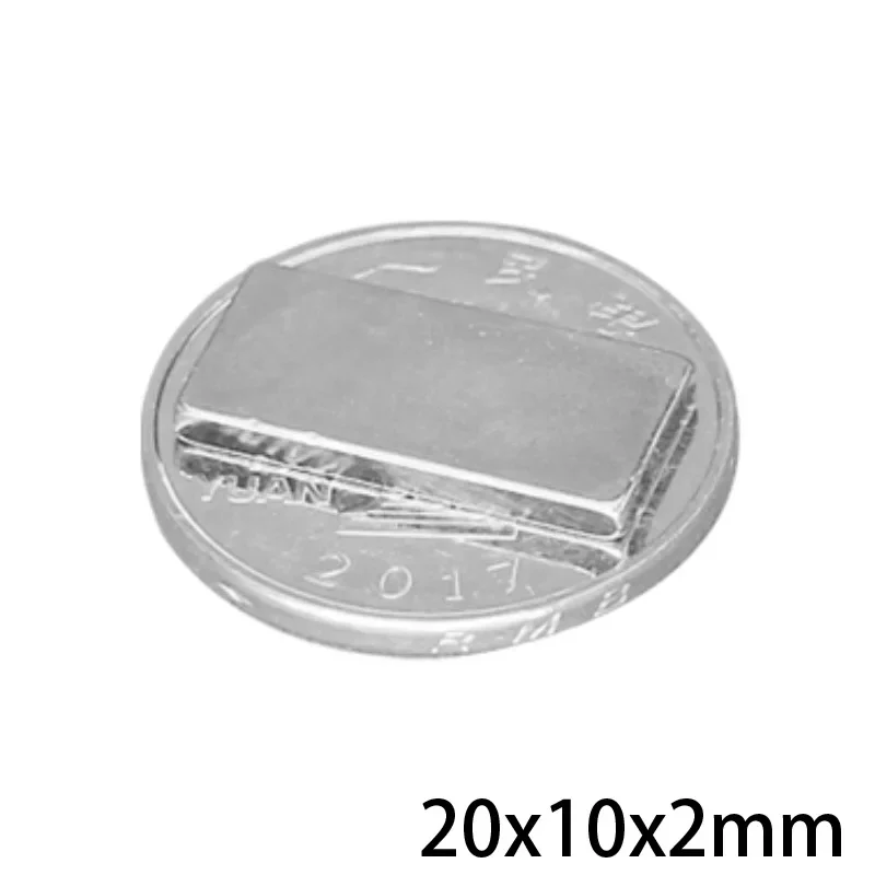 10~100pcs 20x10x2 mm Rare Earth Magnet 20mmX10mm Block Rectangular Magnets 20x10x2mm Permanent Neodymium Magnet 20*10*2 mm