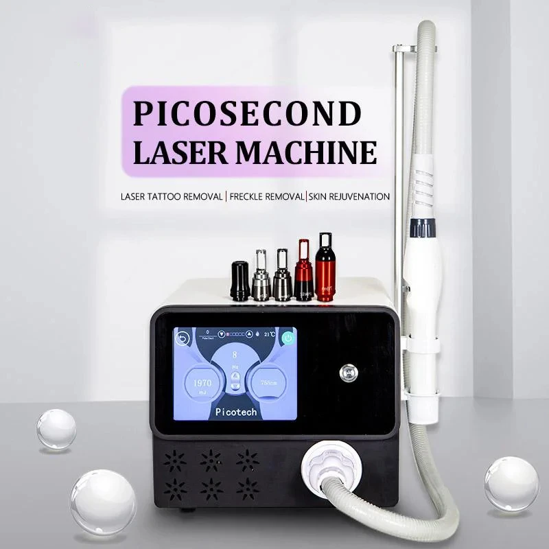 Picosecond 532nm 755nm 1064nm Tattoo Verwijdering Verwijder Sproet Wit Nieuwe Pico Laser Tattoo Verwijdering Draagbare