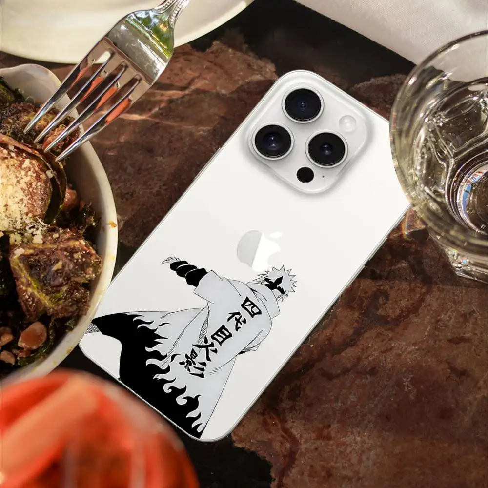 حافظة هاتف لطيفة N-Namikazes Minatos لهاتف آيفون متوافقة مع 16 16 15 12 11 13 14 Pro Max XR XS Max X Plus شفافة Co