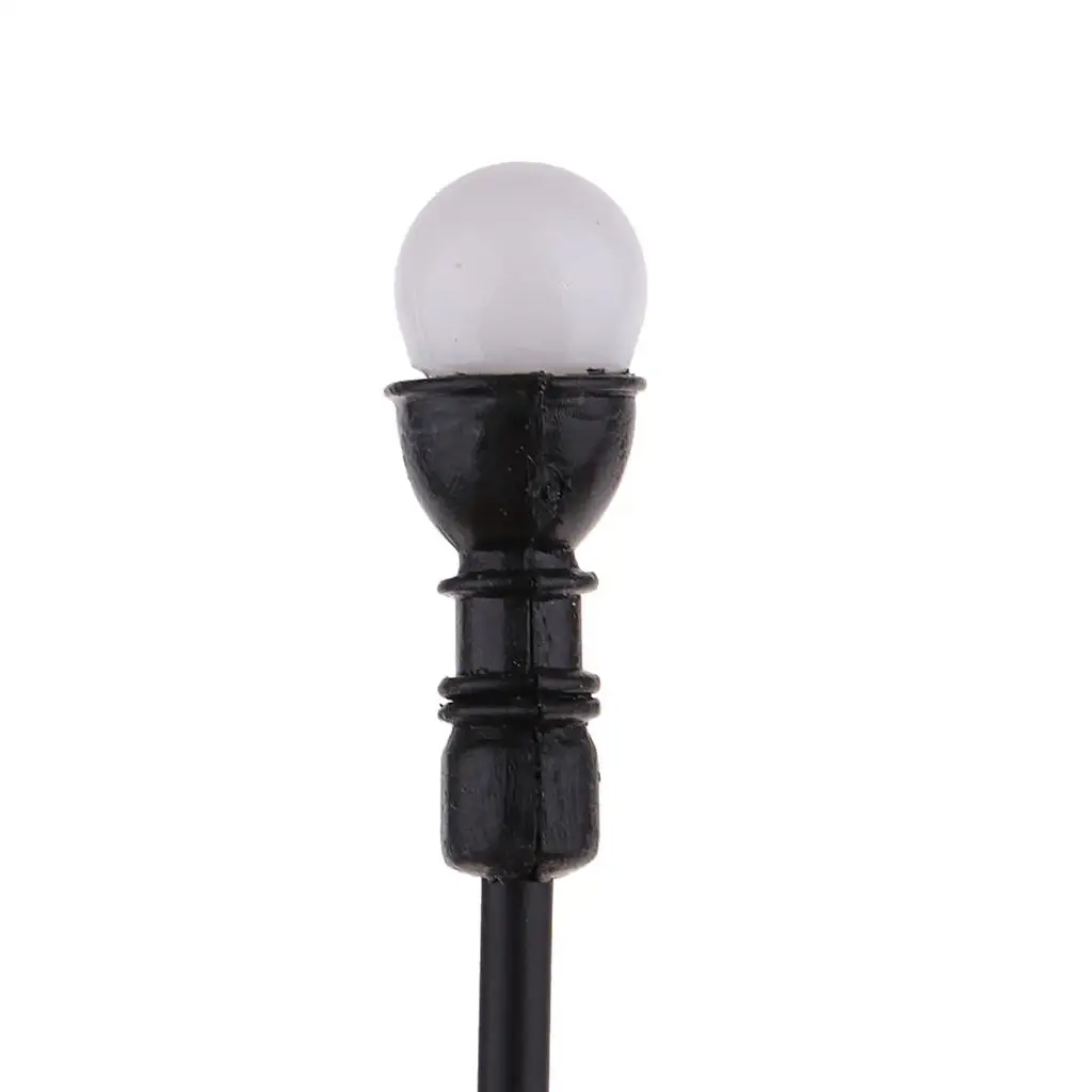 Model Railway Led Lamppost Lamps Plastic Miniature Street Lights Sand Table Accessories for HO OO Scale Scenes