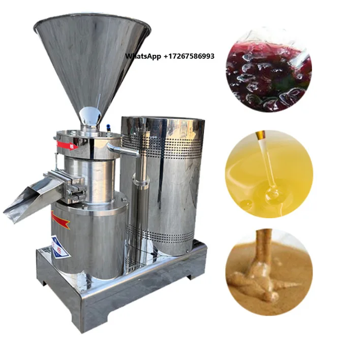 Nuts Butter Colloid Mill 220V Stainless Steel Small Commercial Peanut Tigernut Almond Butter Making Machine for Kenya Ghana