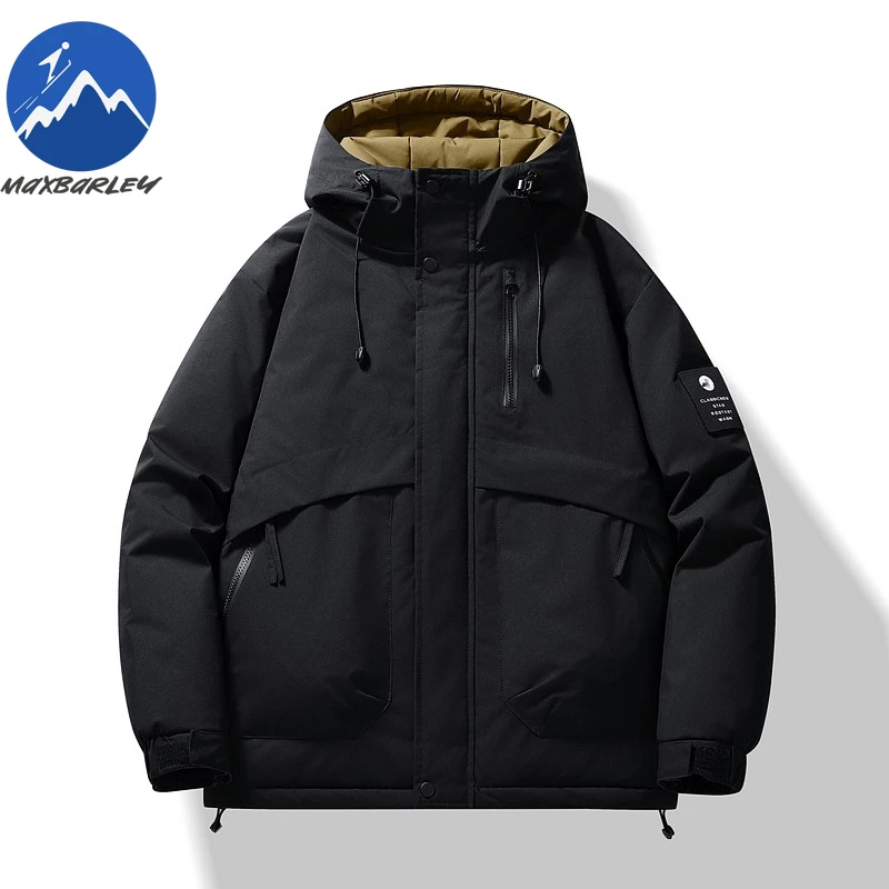 Winter Graphene Warm Jacket Mens Snow Climbing Cold Resistant Padded Jackets Hooded Travel Lightweight Waterproof Parka Coats