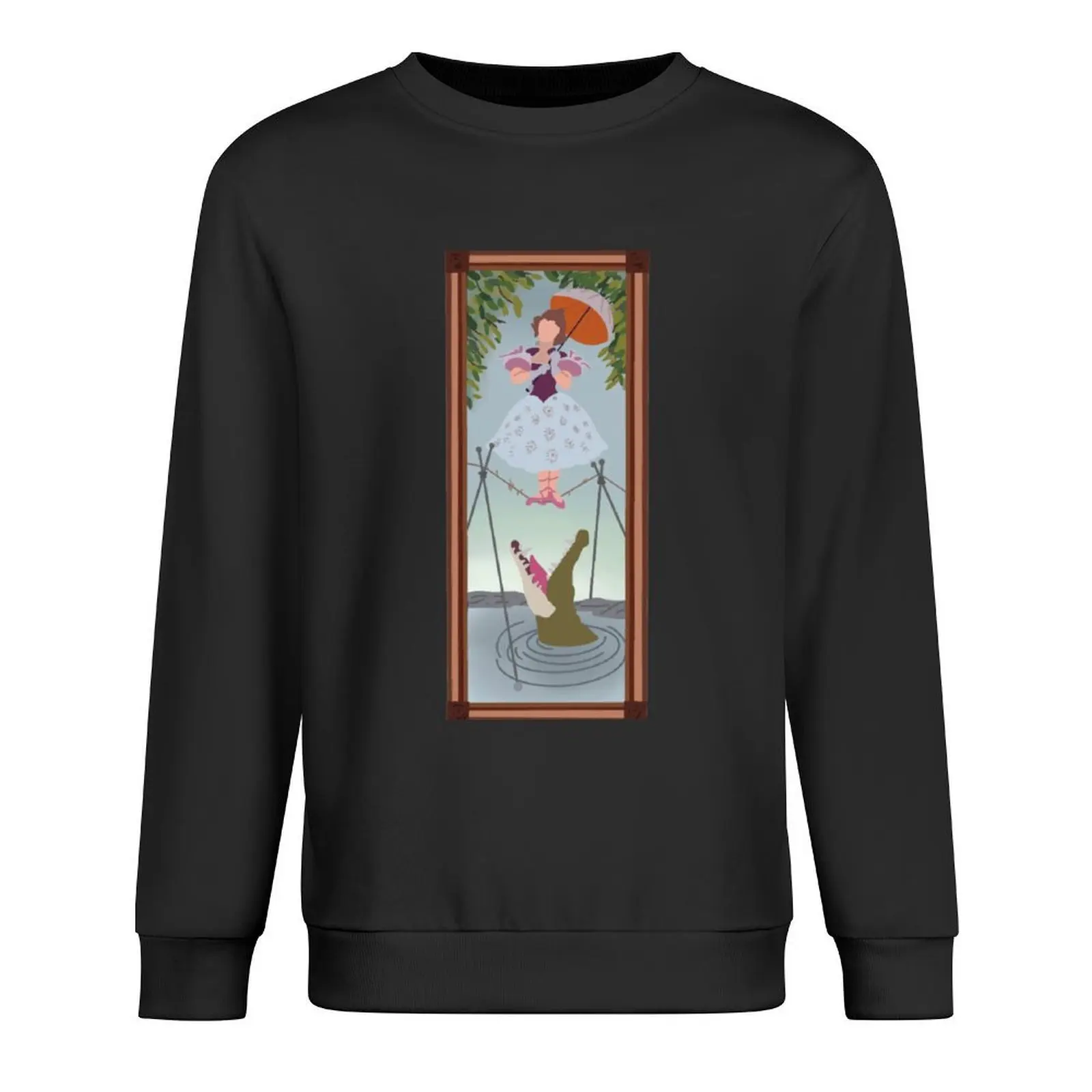 

Minimalist Tight Rope Picture Haunted Mansion Pullover tracksuit autumn jacket men anime clothing sweatshirts men