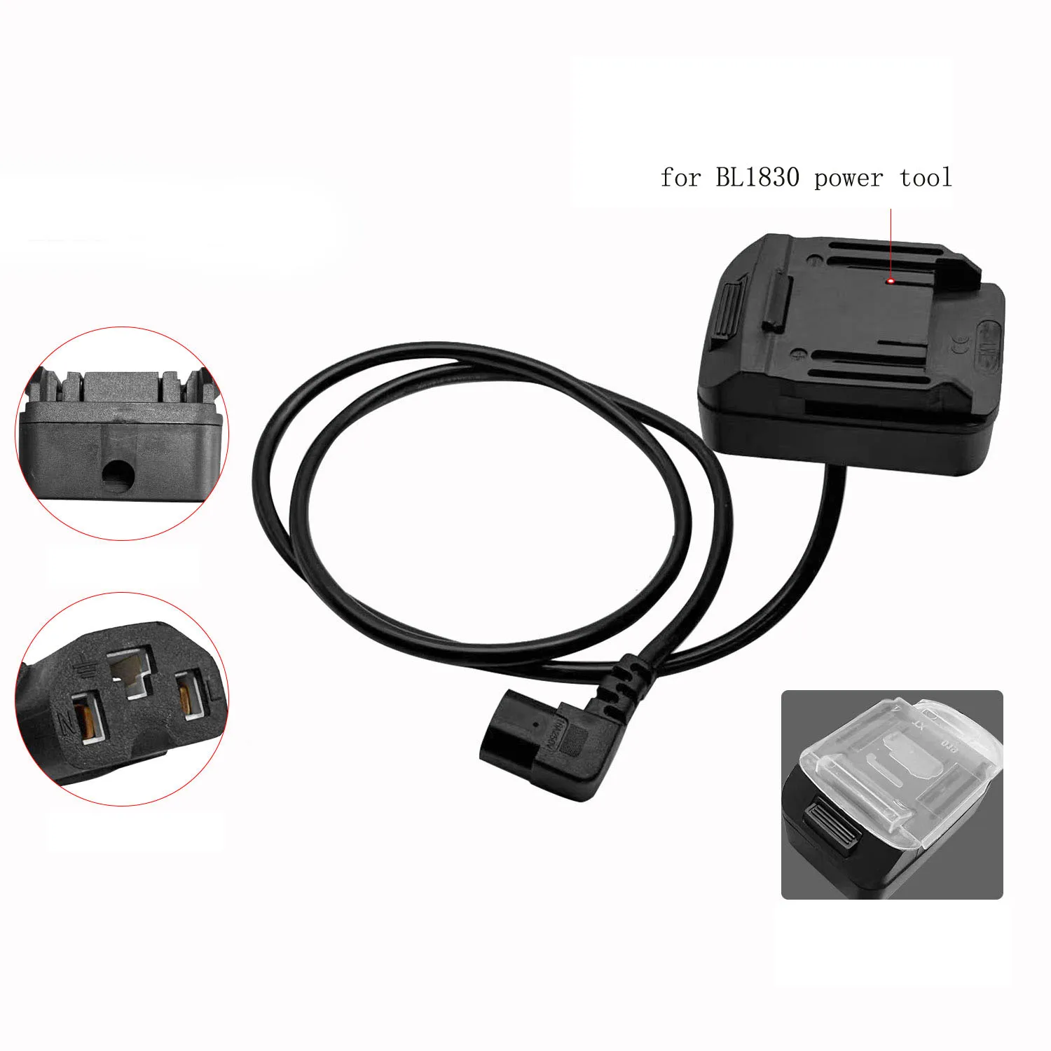 For Various Workspace Operations Battery Connector Cable Hand Tool Set Rear Ventilation Holes Overheat Prevention Design