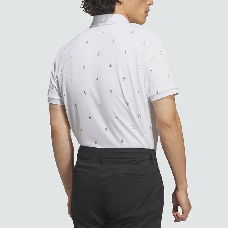Adidas Genuine Men's Golf Moisture wicking Soft Quick drying Short Sleeve JY8222