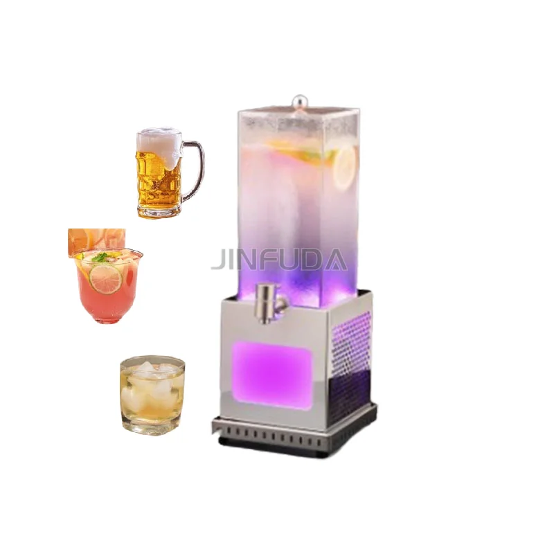 Wholesale Luminous Stainless Steel Electric Refrigerated Beer Whiskey Beverage Juice Dispenser with 3-Year Warranty