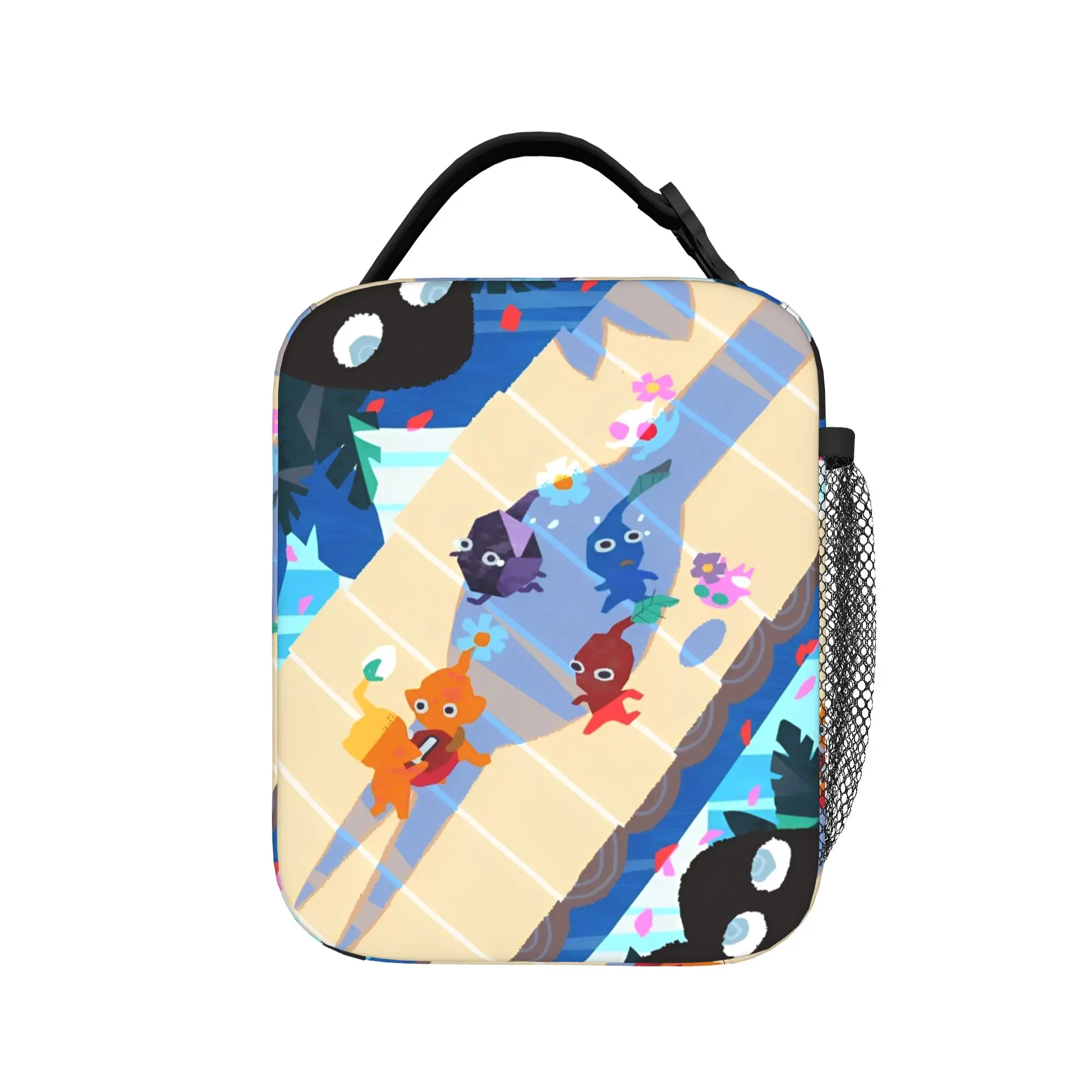 Video Game Pikmins Insulated Lunch Bag Cooler Bag Reusable,Lunch Container  Leakproof Lunch Box Tote Men Women Work  Outdoor