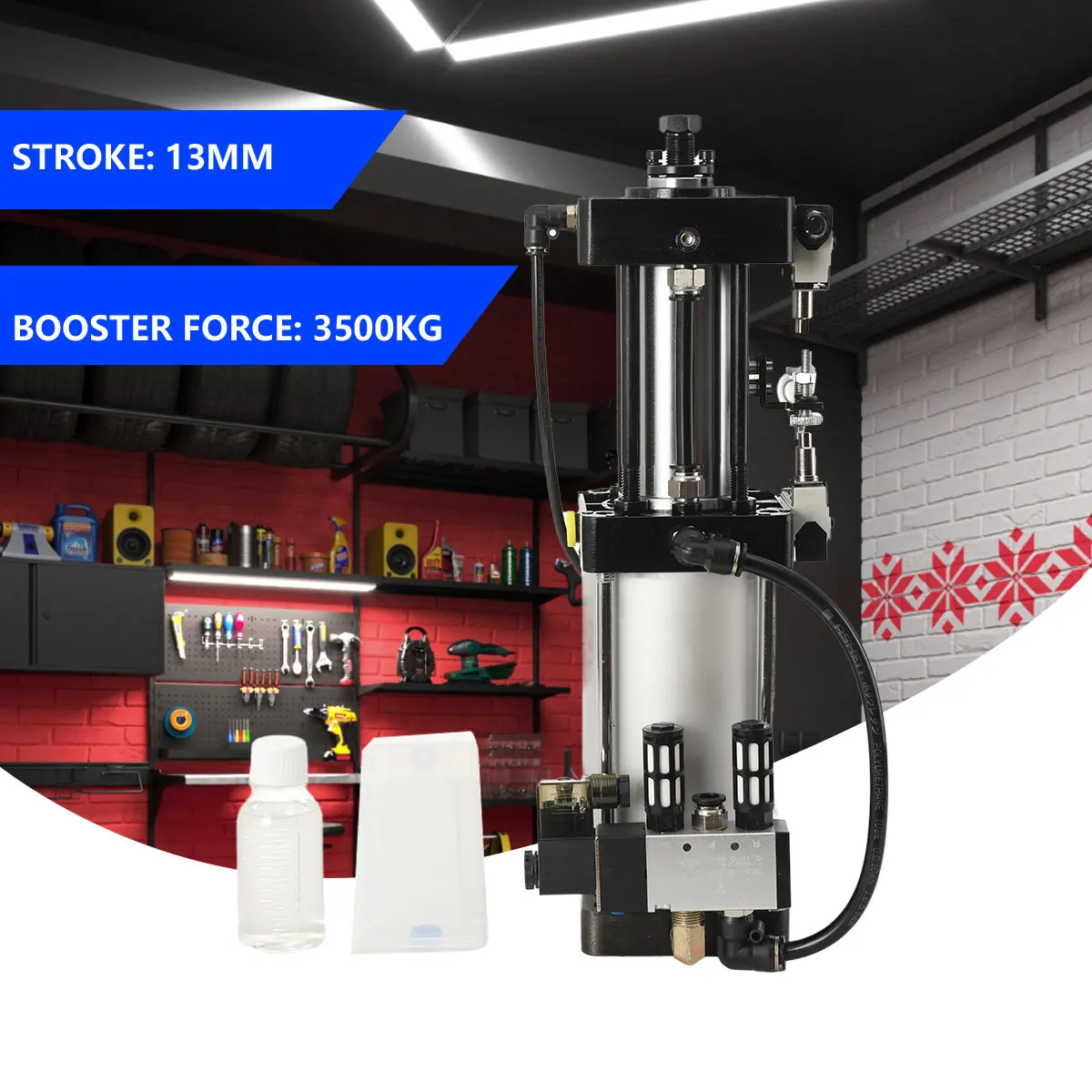Pneumatic Air Boosting Pressure Cylinder 3.5T 13mm Stroke Bore CNC Machining Center Numerical Control Spindle Knife Cylinder