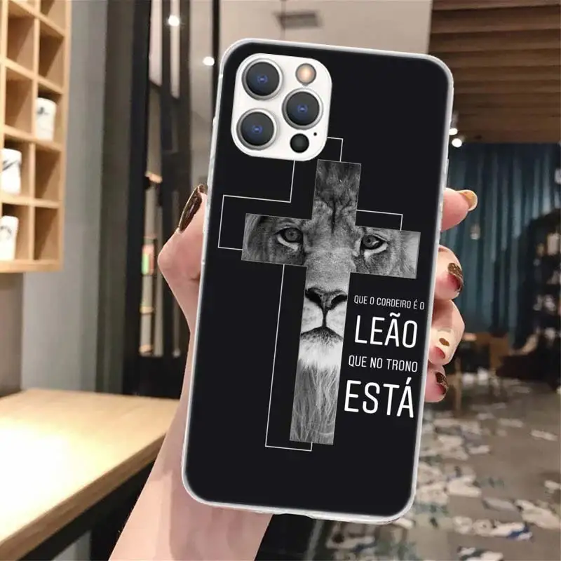 God Jesus Pray Cross Soft Phone Case For iPhone 16 15 14 13 12 11 Pro Max X XR XS 7 Plus 8 + SE 2020 Pattern Customized Cover 15