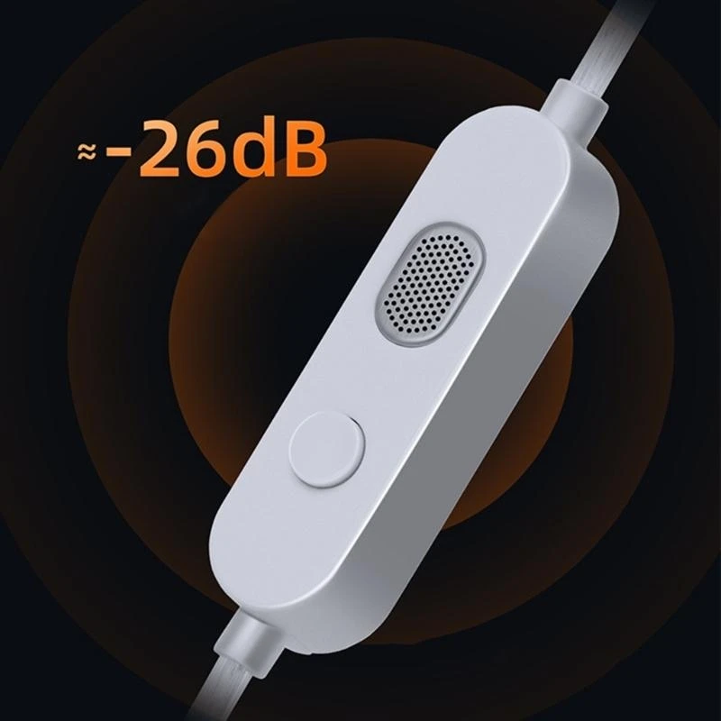 Серебряные наборы 3,5 мм звуковой шнур со встроенным чипом ЦАП и двумя микрофонами .h05a