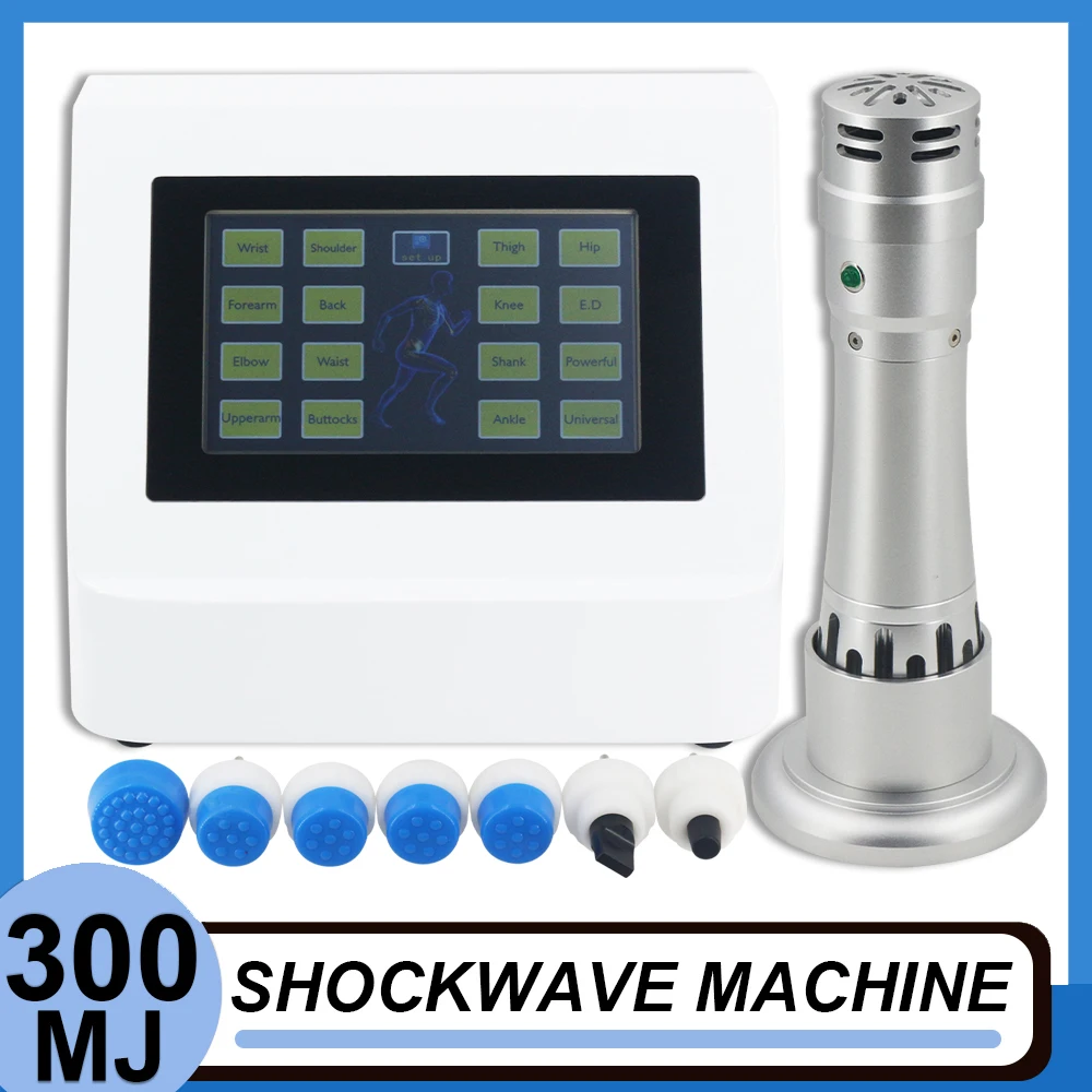 

300MJ Shockwave Therapy Machine ED Treatment Professional Shock Wave Equipment Tennis Elbow And Pain Relief Body Relax Massager