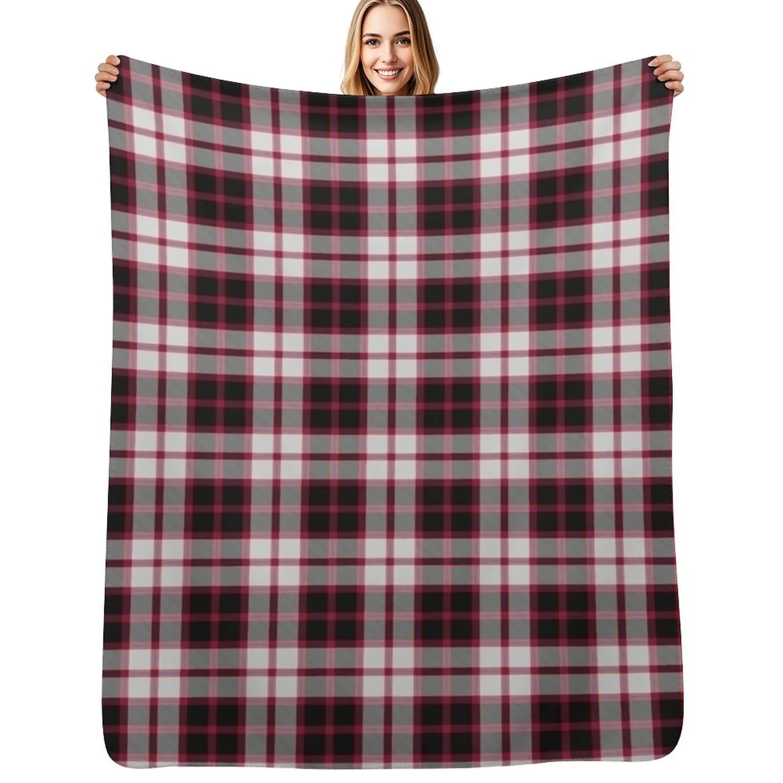 

Clan MacPherson Hunting Tartan Throw Blanket bed plaid For Baby Stuffeds for babies Blankets