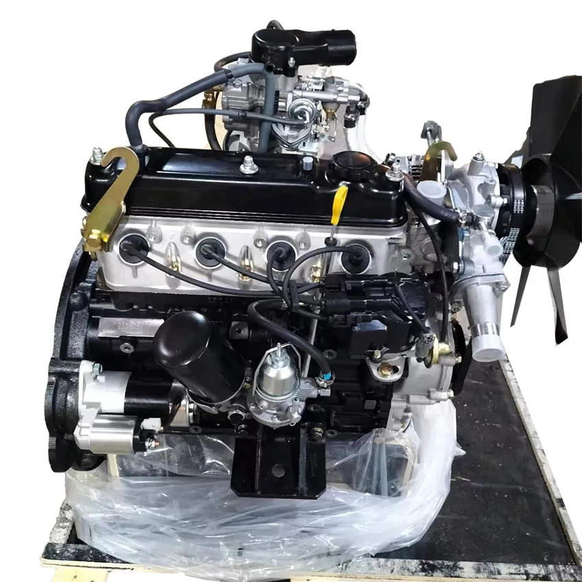 High quality toyota 4y complete engine with hydraulic pump for All Terrain Forklift 4x4 Engine Complete Toyota Engine Assyembly