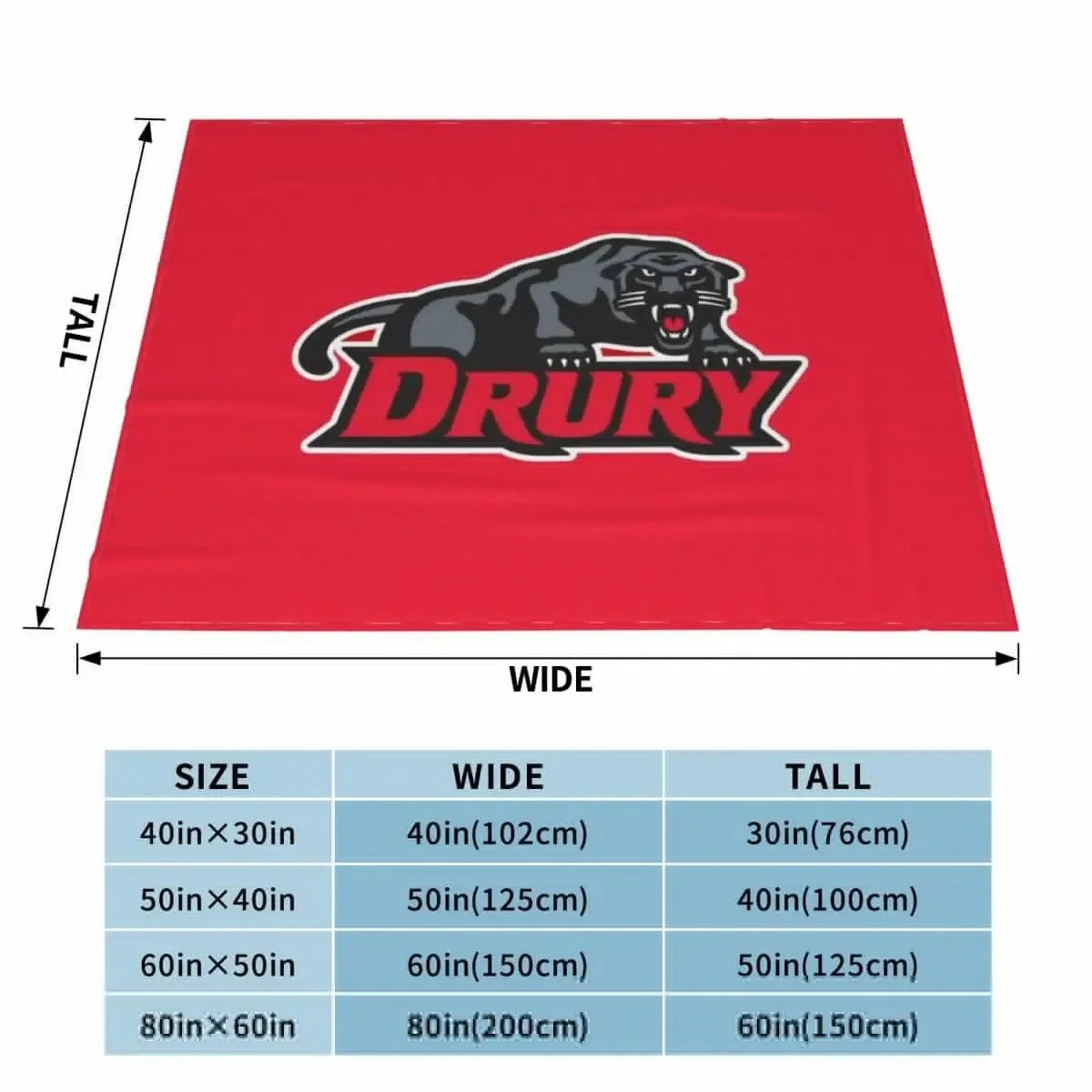 new Drury-Panthers Throw Blanket Cute Plaid Designers Comforter Decorative Beds Blankets