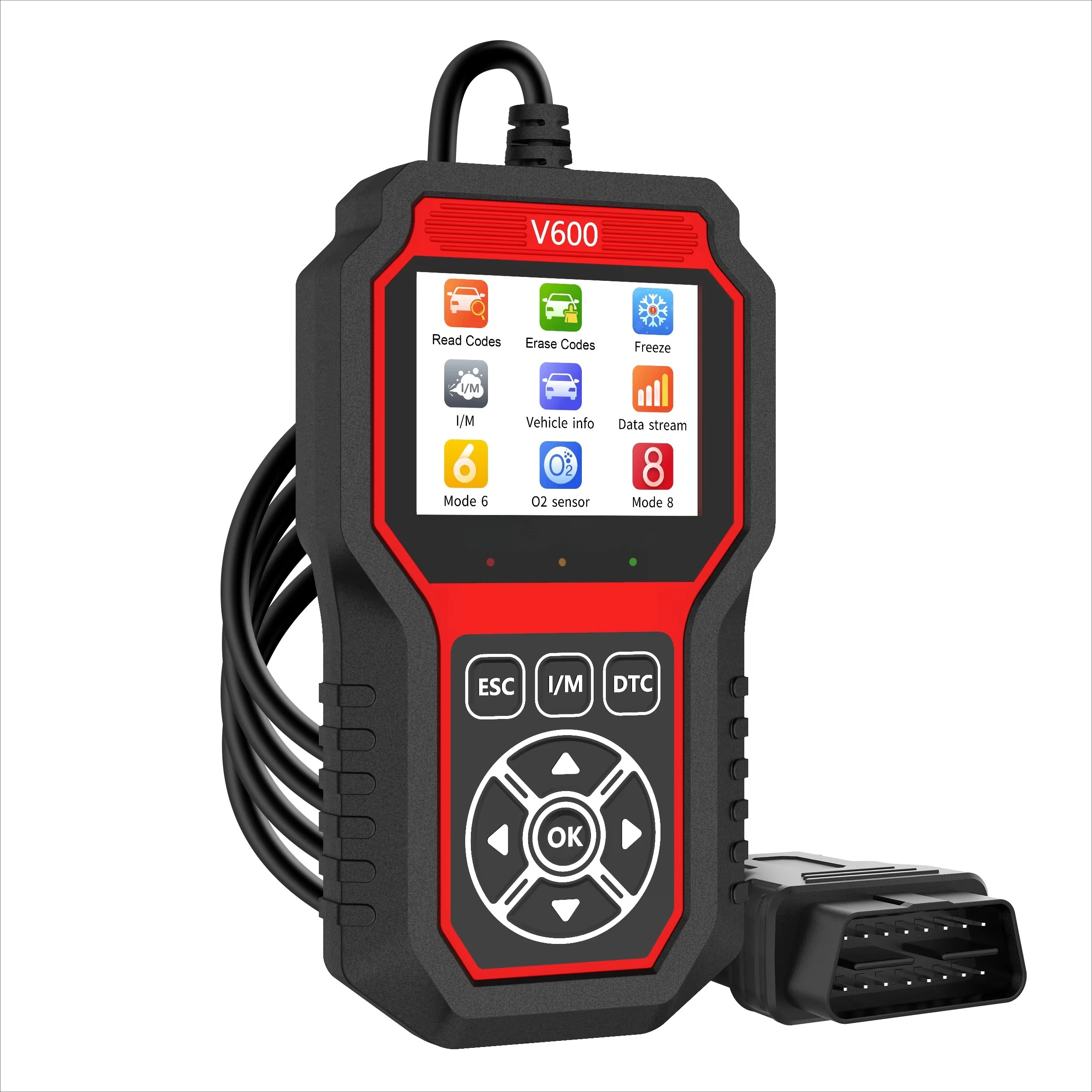 

V600 Car Check Engine Vehicle Code Reader Auto Diagnostic Scan Tool Diagnosts Scanner for IOS & Android for Performance Test