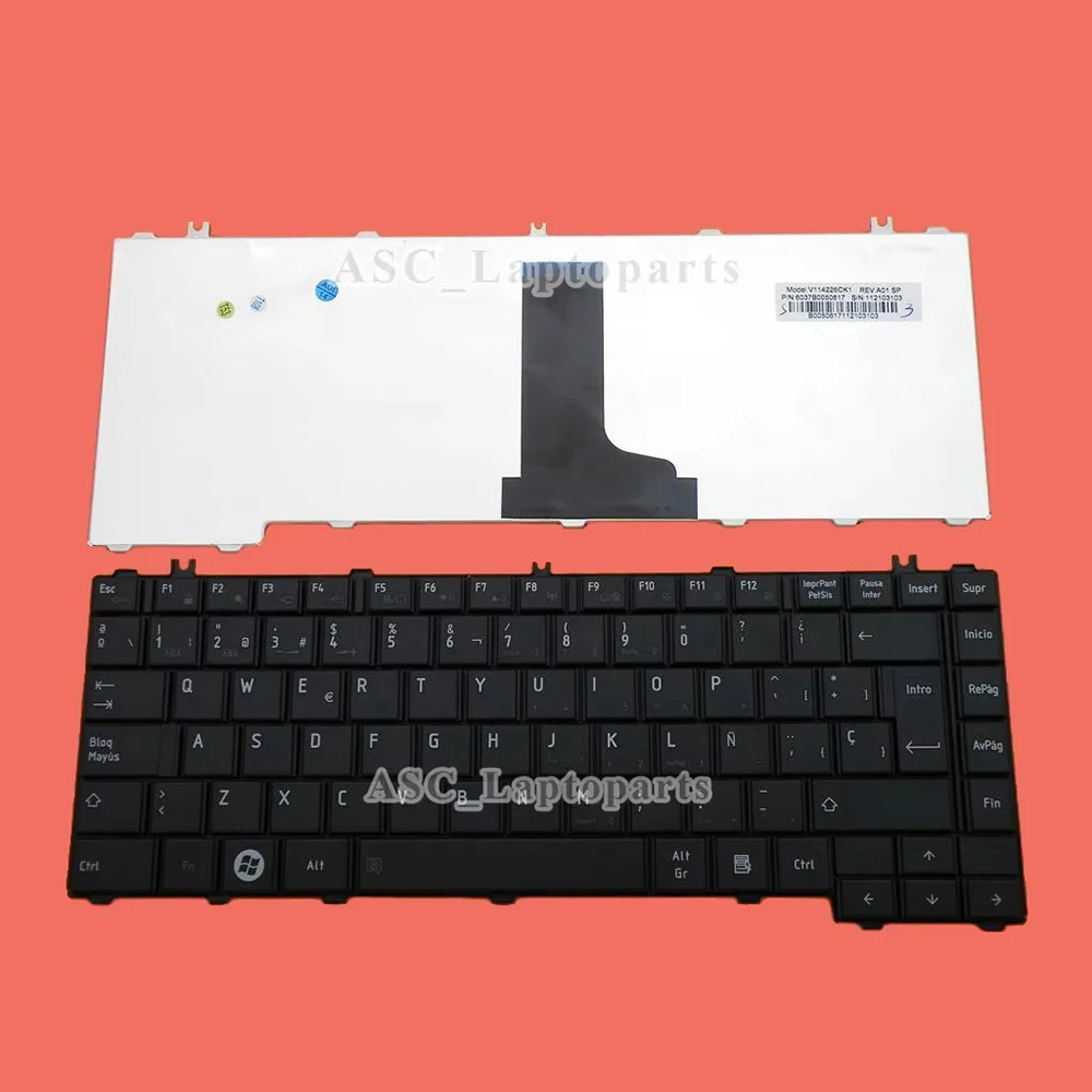 Nuevo Teclado español SP para Toshiba Satellite L645 L645D C600 C600D C605 C605D C640 C645 negro