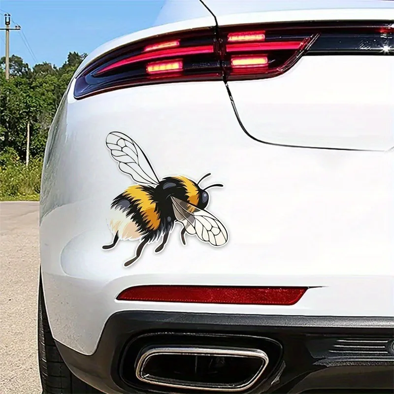 

Car Stickers Bee Shaped Accessories Para Auto Decoration Cartoon Waterproof Strong Adhesive Autocollant Capot De voiture For BMW