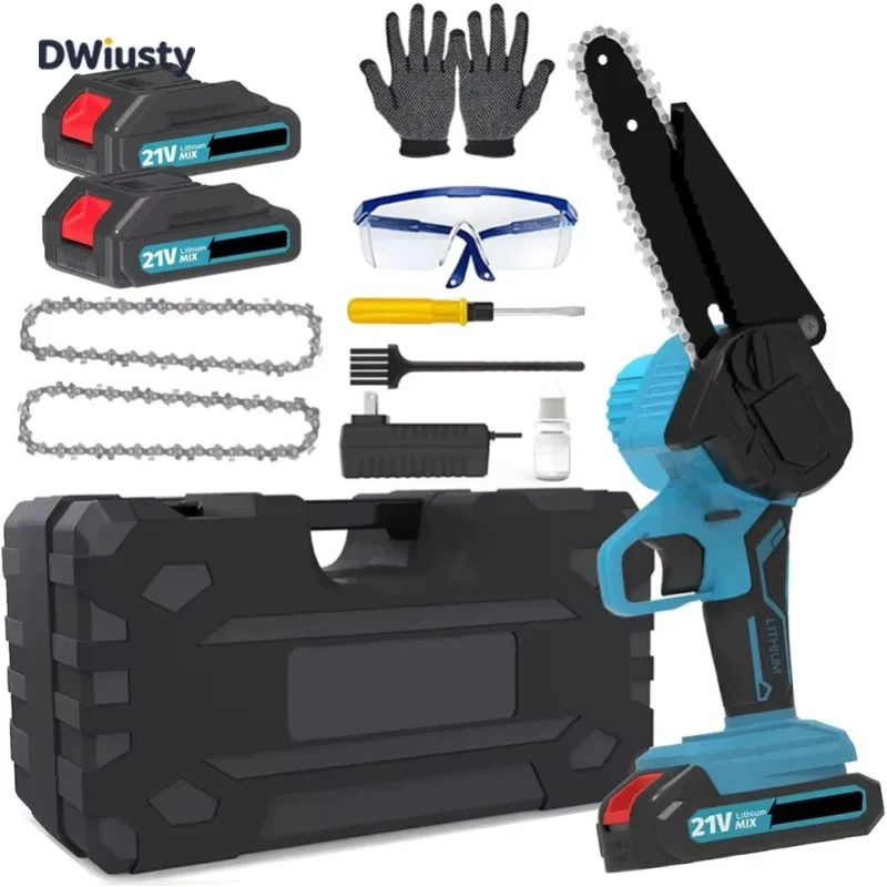 Bromose 6-Zoll Akku-Mini-Kettensäge Elektrische Säge Wiederaufladbare Holzbearbeitungs- und Gartenpflegesäge für Makita 18V Akku