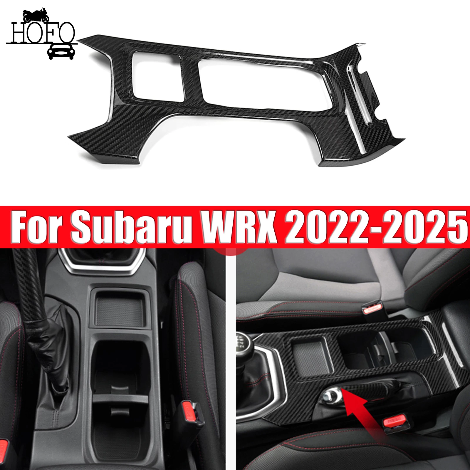 

For Subaru WRX 2022-2025 Gear Shift Cup Holder Panel Cover Trim