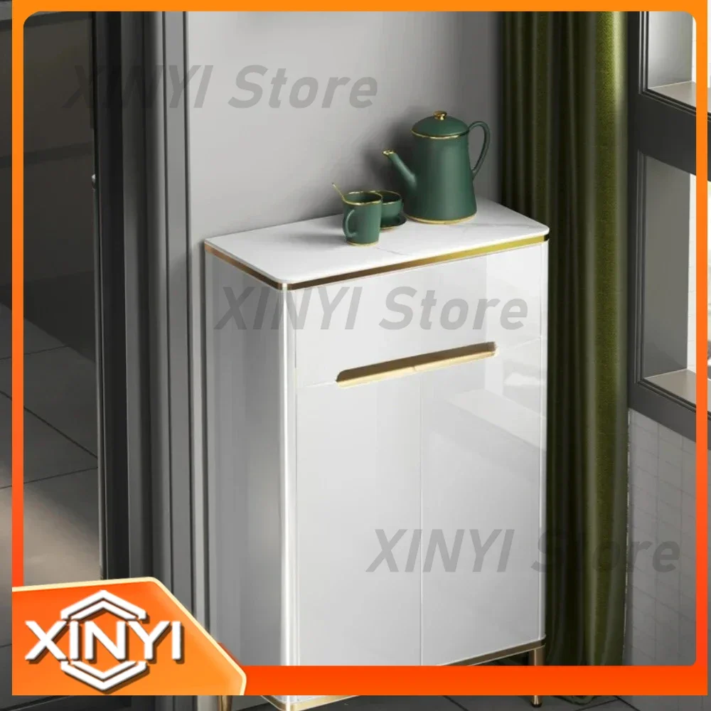 Ultra-Thin Sideboard Narrow 30cm Modern Simple Light Luxury Straight Drinking Machine Tea Cabinet for Home Office Use