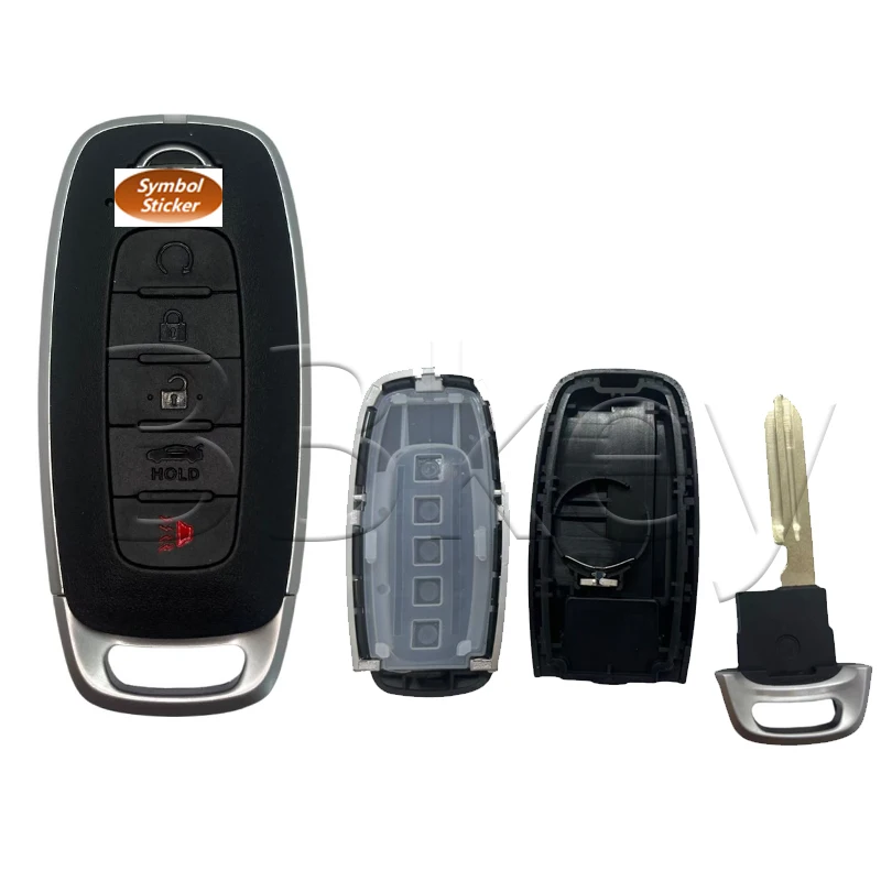 BK para el nuevo S180146126 2022-2023 Nissan Pathfinder/llave inteligente de 5 botones/PN:285E3-6LY5A/KR5TXPZ3/433Mhz