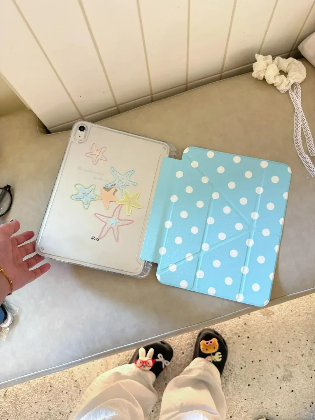 

Освежающий чехол Blue Wave Dots Y2K для iPad Pro 13 11-го поколения M5 M4 12.9 A16 10 8 7 9-го 10-го поколения, для iPad Air 11 M2 M3 Mini, чехол для планшета