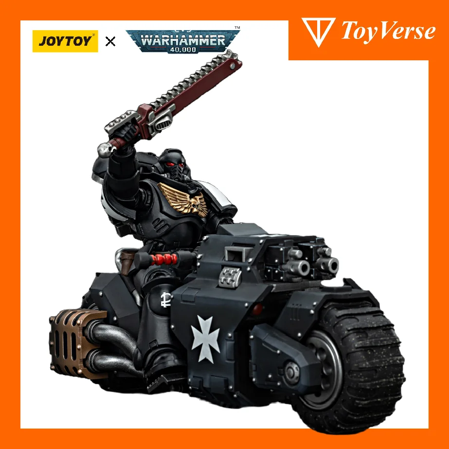 

[IN STOCK] JOYTOY Warhammer 40K 1/18 Action Figures Black Templars Outriders Brother Valtus 2PCS Model Figure Colltction