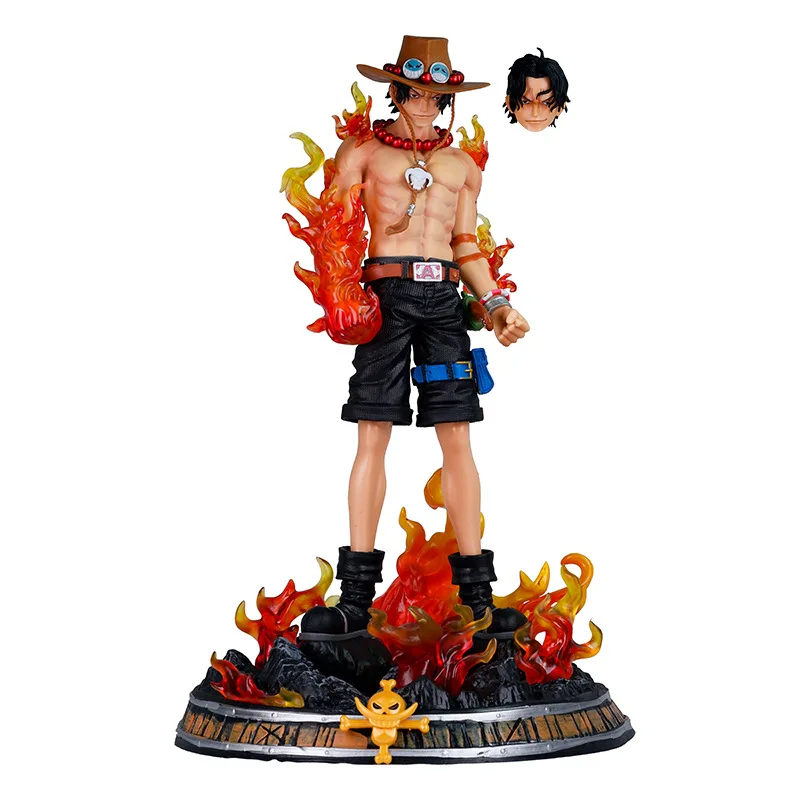 

41cm Anime One Piece Figure Ace Figure PVC Collectible Statue Model Toys Gifts