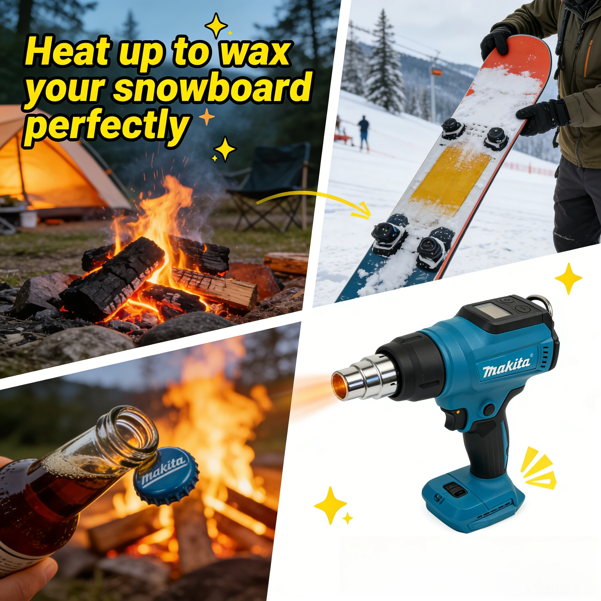 Makita  Temperature Control Heat Gun 18V Cordless Handheld Hot Air Gun With LED Display Soldering Thermal Blower