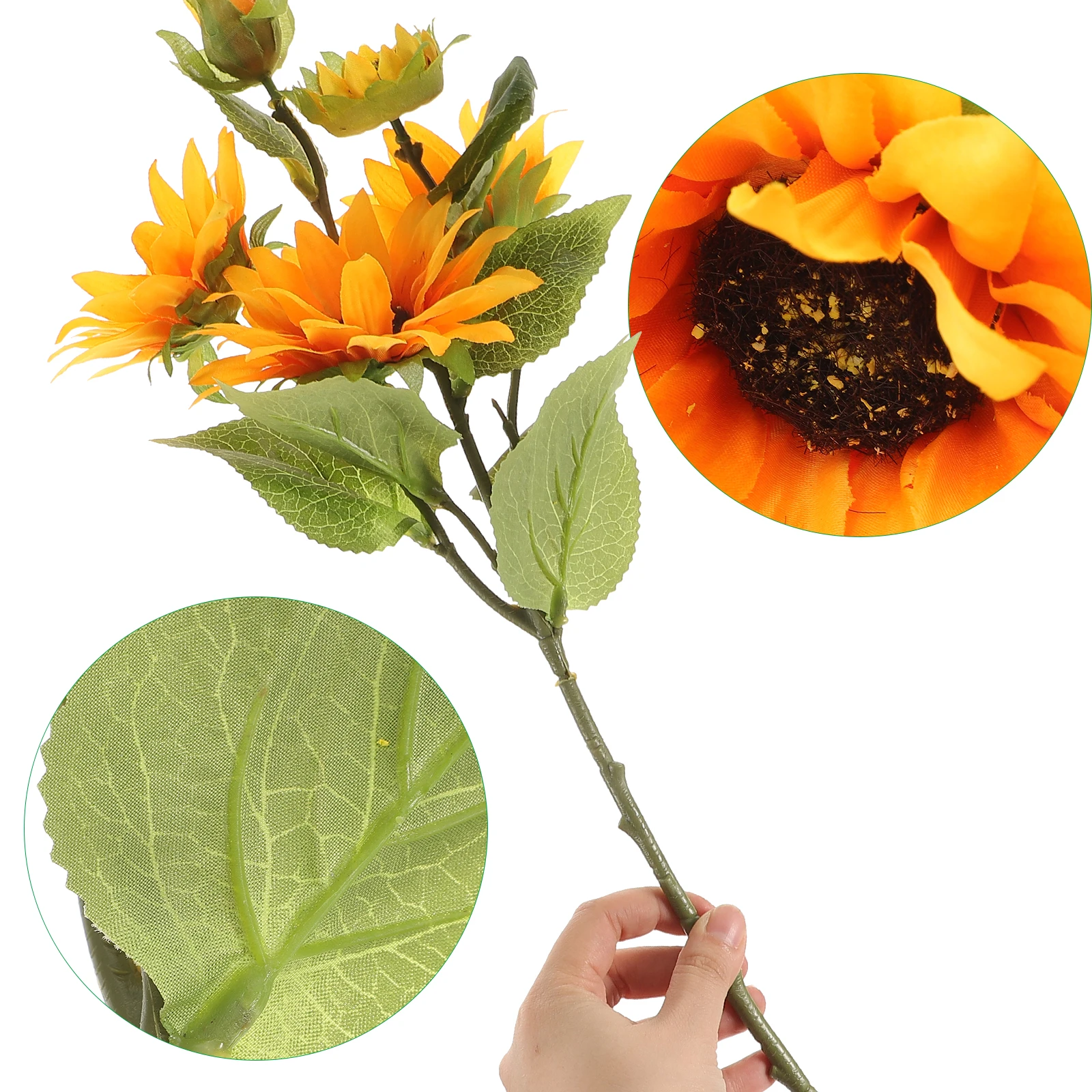 

4 Pcs Flower Bouquet Faux Exquisite Sunflowers Decor Sunflowers Spring Decor Household Supply Lifelike WeddingBouquet