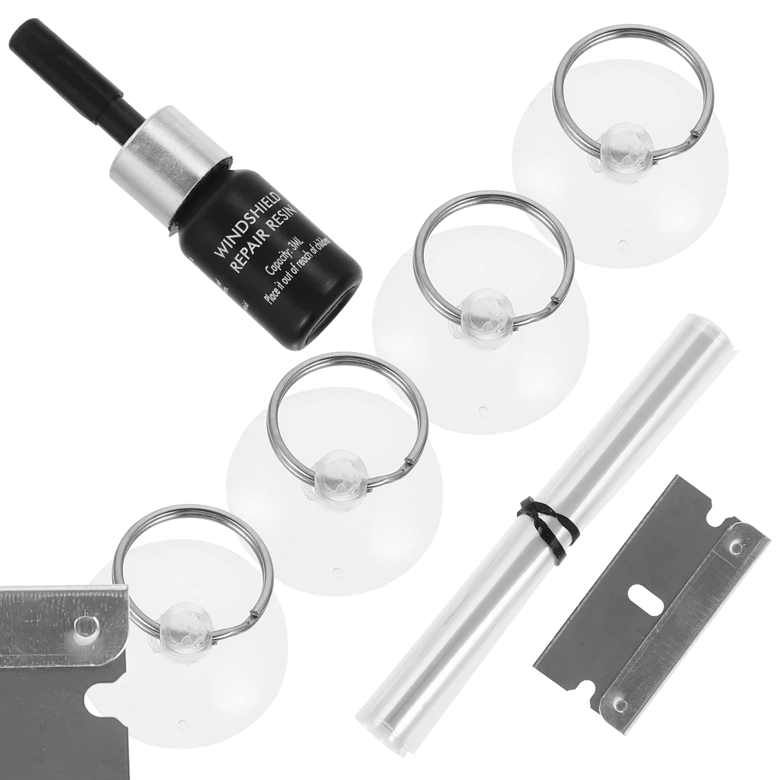 

Windshield Glass Repair Kit for Chips Cracks Scratch Car Window Sealant Tool Set Efficient Restoration Auto DIY Glass Fix