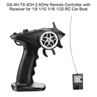 GA-4H-TX 4CH 2.4GHz Remote Controller Digital Radio Transmitter with Receiver for 1/8 1/10 1/16 1/32 RC Car Boat